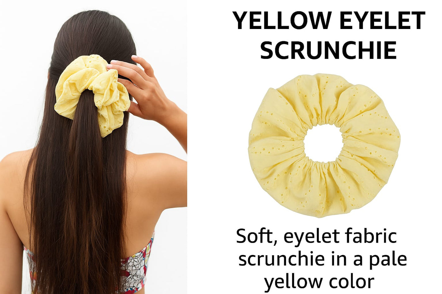 Oversized Hair scrunchies  Set of 5