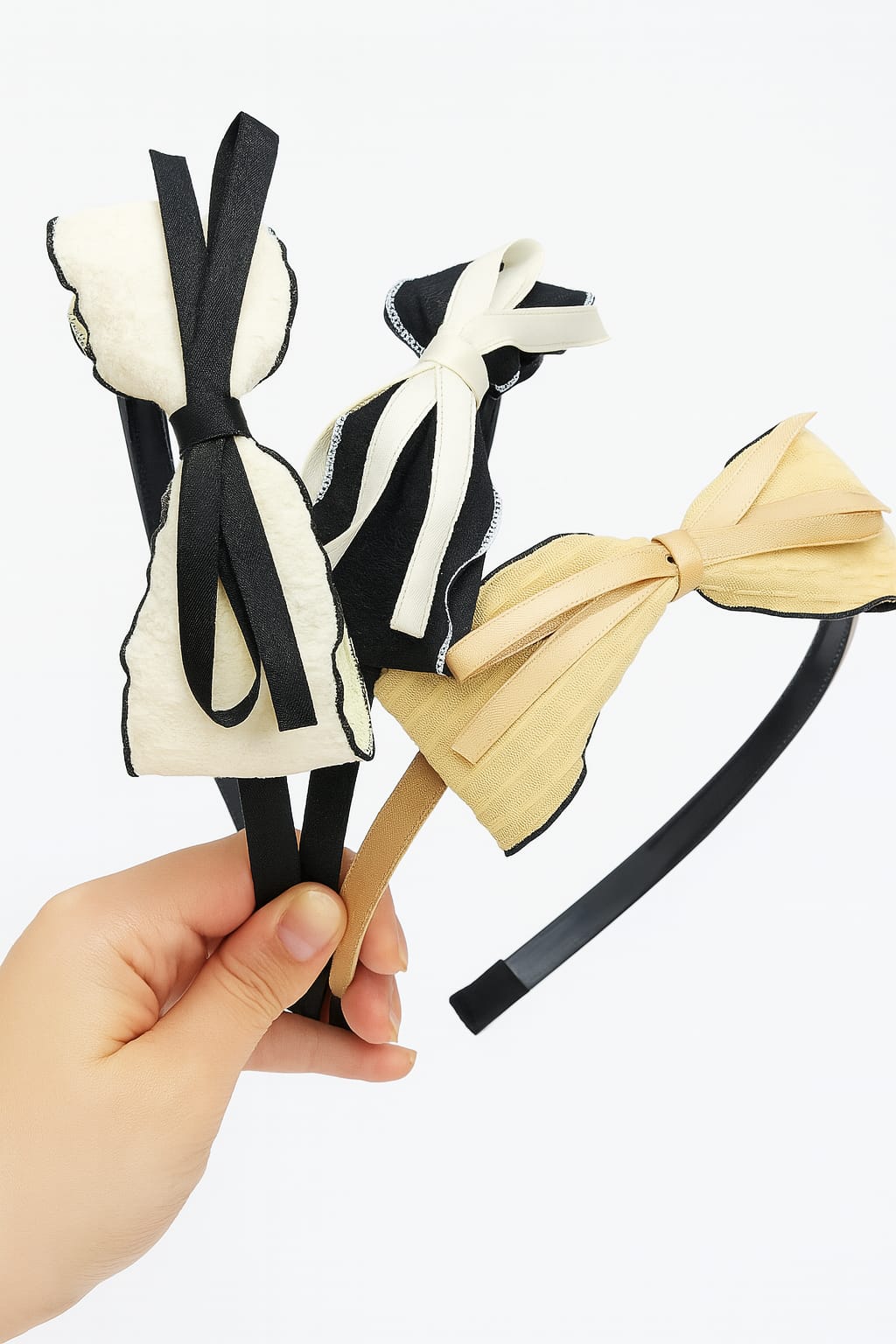 Bow hair hairbands set, Pack of 2