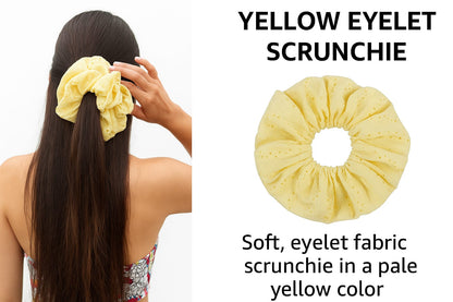 Oversized Hair scrunchies  Set of 5